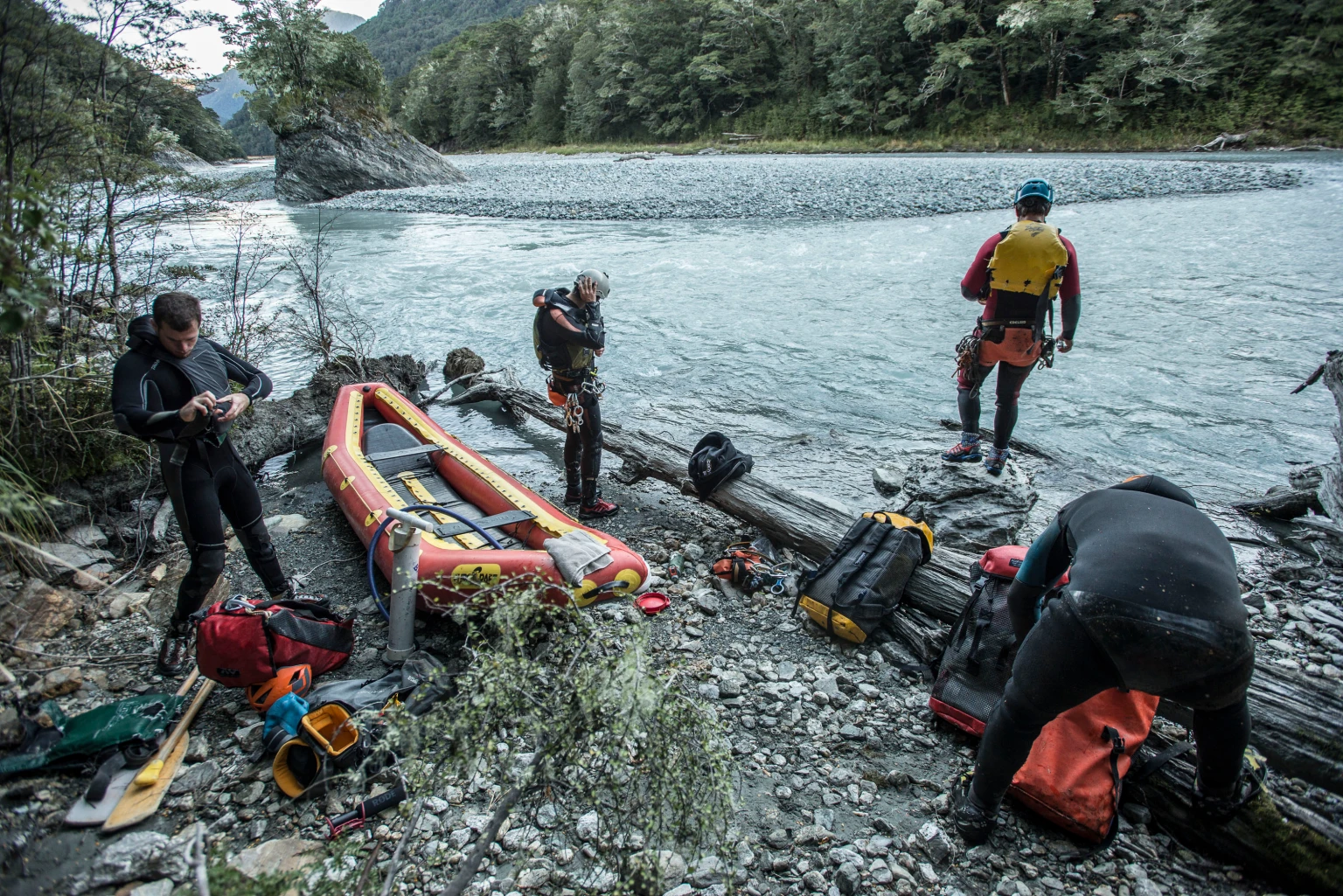 Pack-rafting down the Dart River was not as simple as we had pictured...