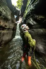 Some spectacular narrows in Tukad Dalam during the first descent in April 2019. The remoteness of the Balinese canyons means you will find these places all for yourself during a descent. Despite, the wild environment requires local knowledge to be experienced safely.