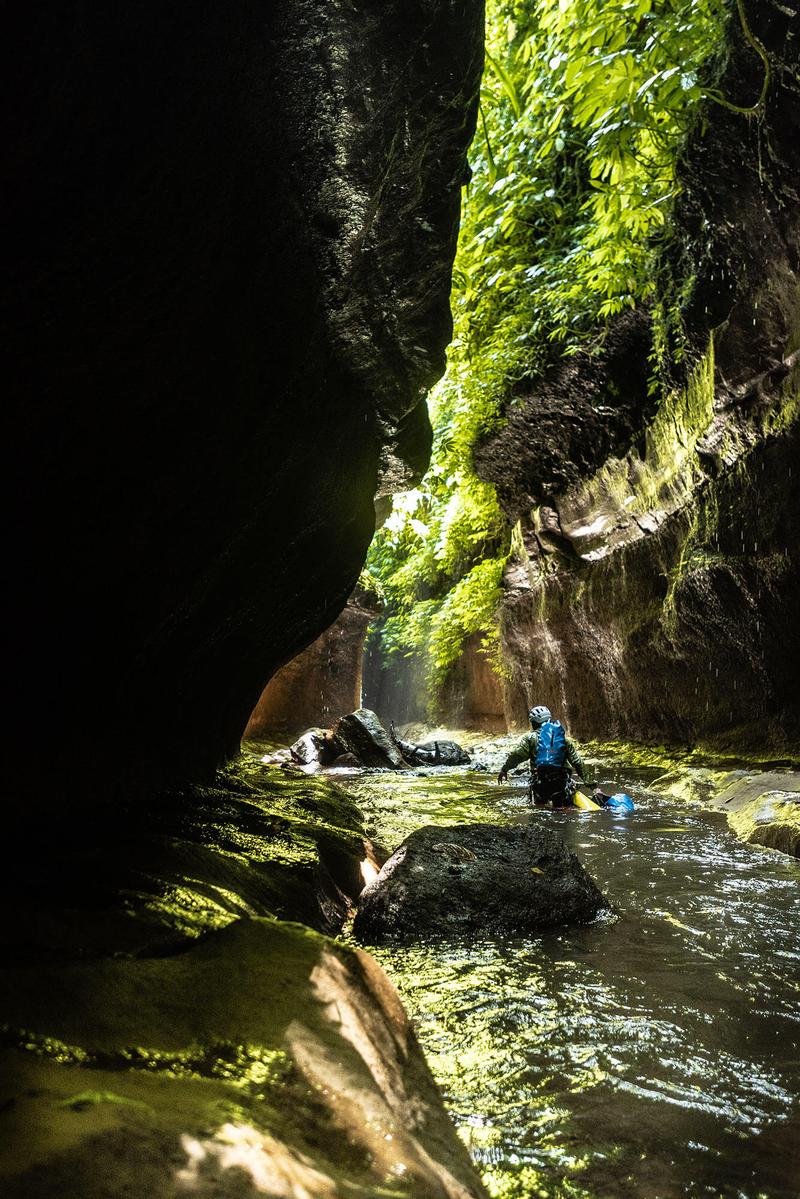 Narrows in a canyon in Bali