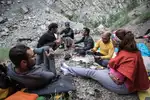 Camping inside canyon in Iran by Gus Schiavon