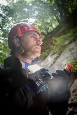 Iranian canyoneer Hossein Shayegan